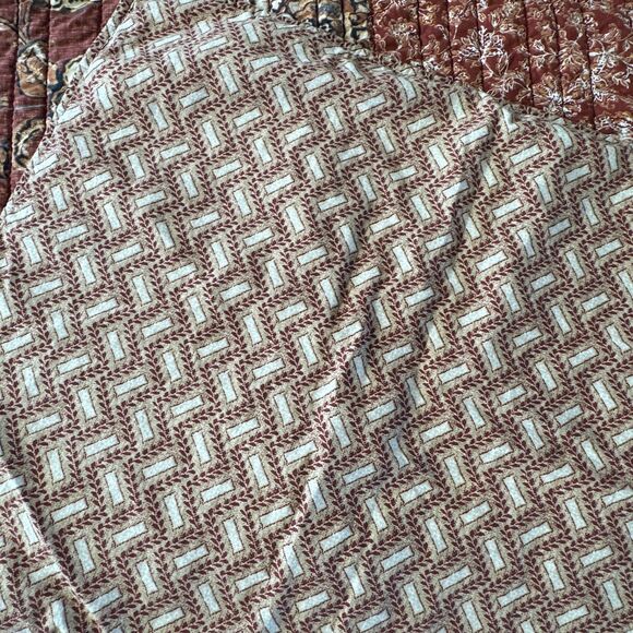 Linden Street Westgrove Burnt Henna Quilted Patchwork Standard Pillow Sham Set - Picture 5 of 8